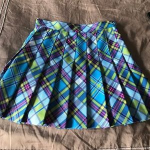 American apparel tennis skirt XS blue plaid